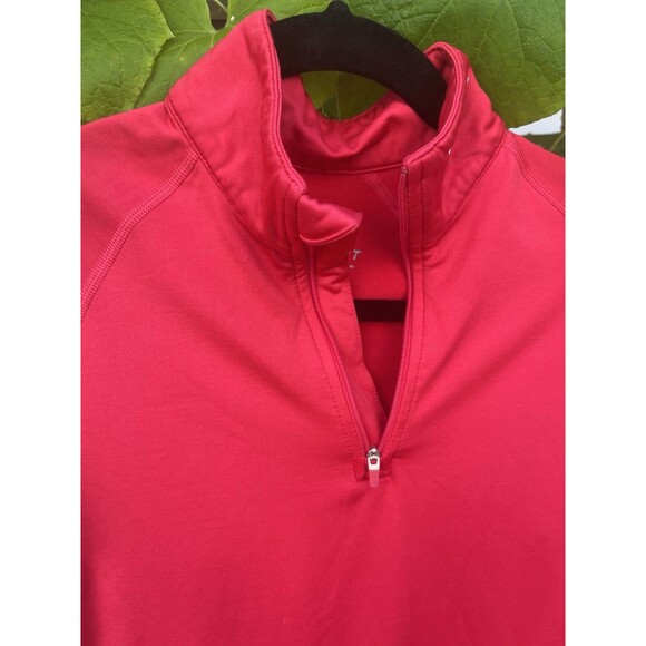 Nike Thermafit Quarter Zip Exercise Top Stretch Red Active Size Medium - Picture 3 of 7